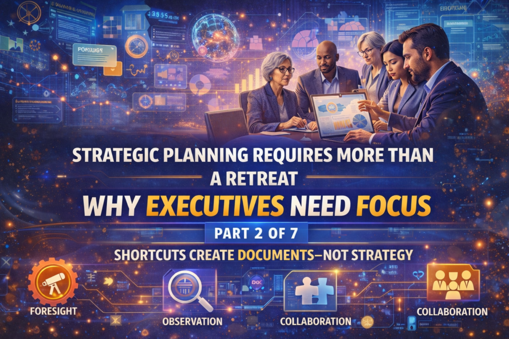 Strategic Planning Requires More Than a Retreat – Why Executives Need FOCUS – Part 2 of 7