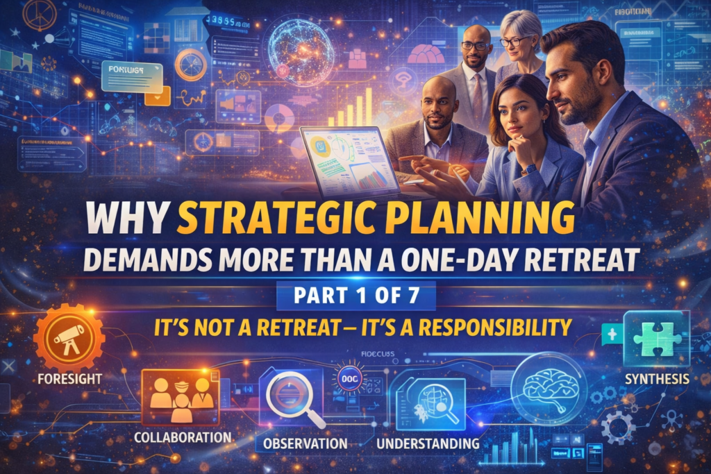 Introduction-Why Strategic Planning Demands More Than a One-Day Retreat: Part 1 of 7