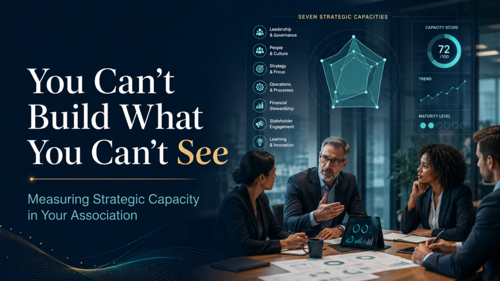 You Can’t Build What You Can’t See: Measuring Strategic Capacity in Your Association