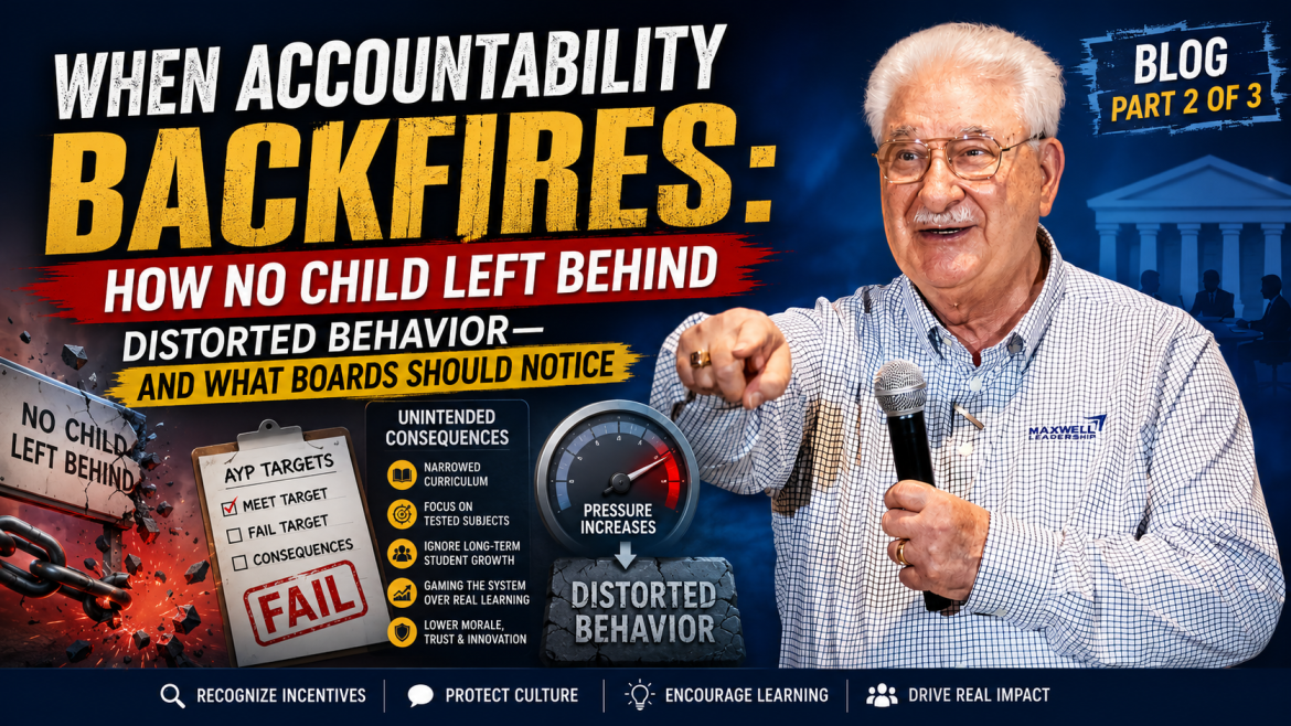When Accountability Backfires: How No Child Left Behind Distorted Behavior—and What Boards Should Notice : Part 2 of 3